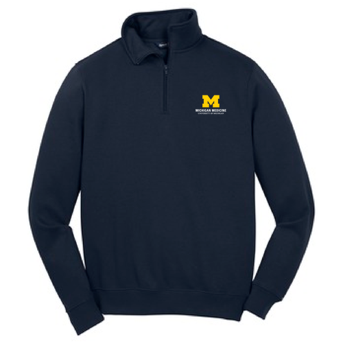 Mens/Unisex Sport Tek Quarter Zip Sweatshirt -- True Navy