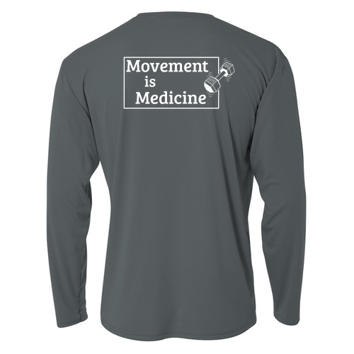 Long Sleeve Performance Cooling T-Shirt -- Graphite