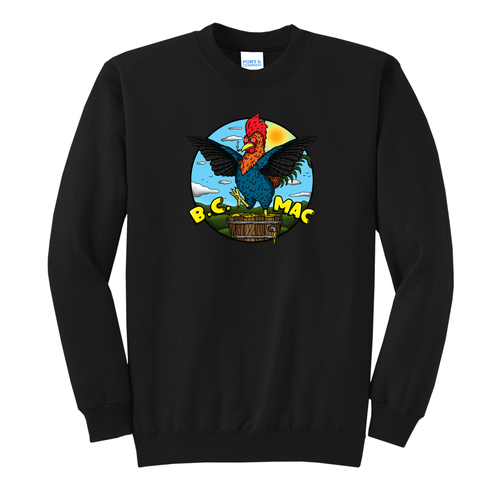 Port and Company Classic Crewneck Sweatshirt -- Jet Black