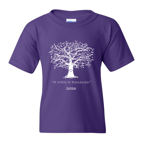 Youth Gildan Heavy Cotton Basic T-Shirt -- Purple