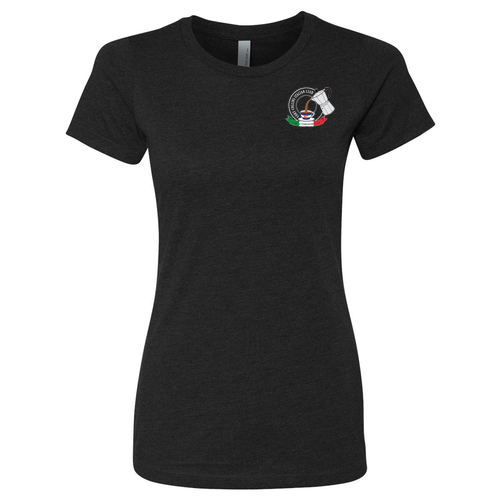60/40 Cotton/Poly CVC T-shirts -- Women’s styling -- Black