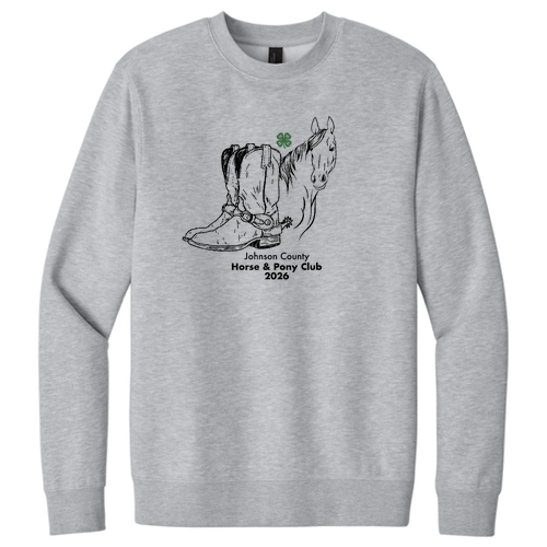 District V.I.T. Fleece Crew -- Light Heather Grey