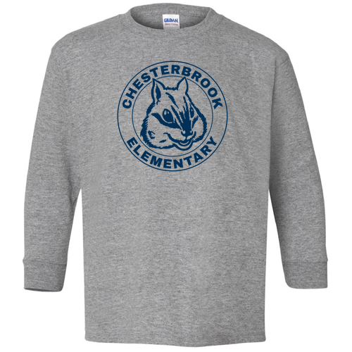 Gildan Youth Heavy Cotton Longsleeve -- Sport Grey