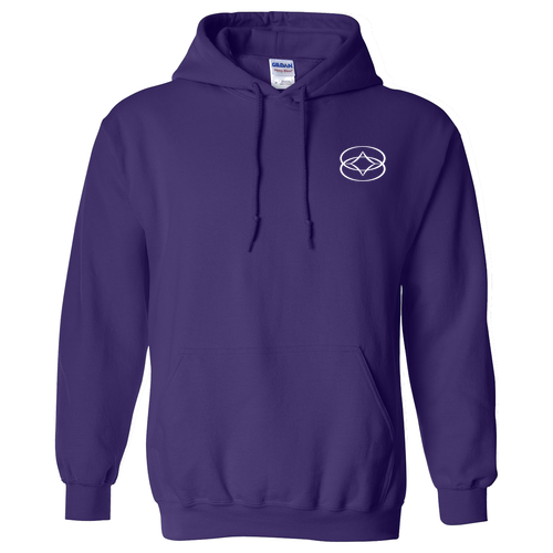 Gildan Heavy Blend Basic Hooded Sweatshirt -- Purple