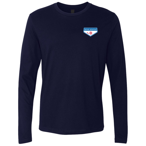 Boyne Mountain Logo 2 Full Color -- Long Sleeve Midnight Navy