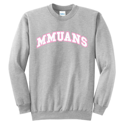 Port and Company Classic Crewneck Sweatshirt -- Ash -- MMUANS