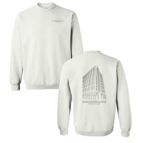 Corboy Law Center Crewneck Sweatshirt -- White