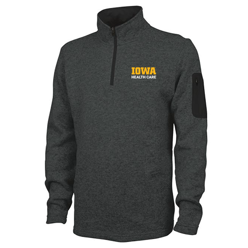 Charles River Mens Heathered Fleece Pullover -- Charcoal Heather