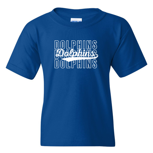 Youth Royal Blue Cotton T-Shirt