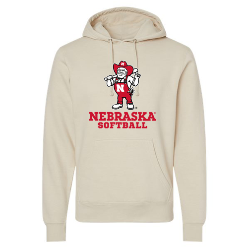 Softball Herbie Adult Hooded Sweatshirt -- Oyster