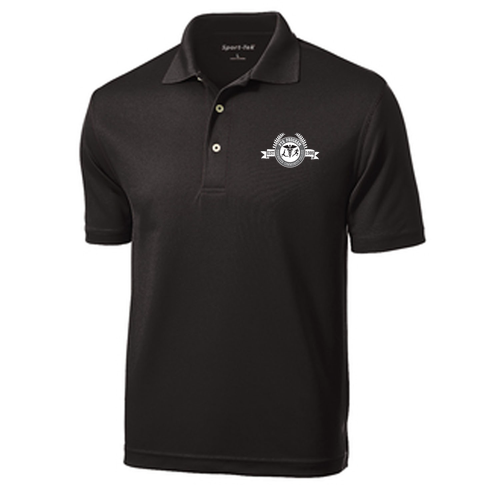 Sport Tek Dri Mesh Sport Shirt Embroidered-- Black