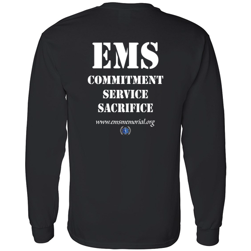 National EMS Memorial Unisex Long-Sleeve Tee Black