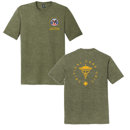 District Made Perfect Tri Crew Tee -- Military Green Frost