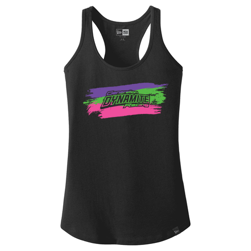 New Era Ladies Heritage Blend Neon Dynamite Racerback Tank -- Black