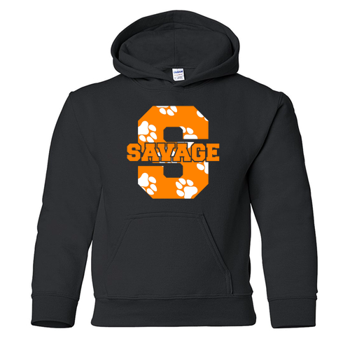Youth Gildan Heavy Blend Hooded Sweatshirt -- Black