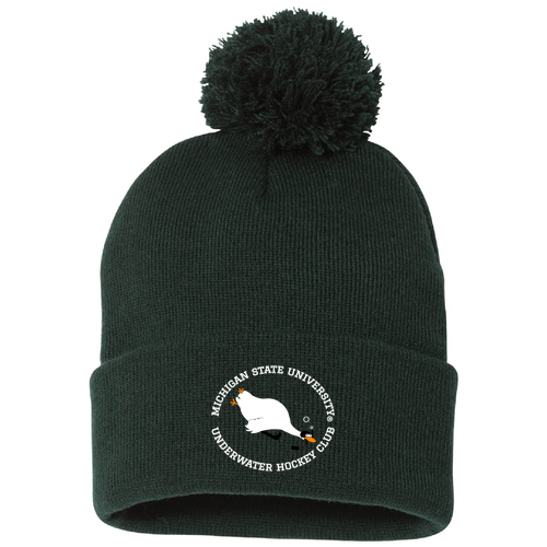 Sportsman Pom Pom Knit Hat -- Forest