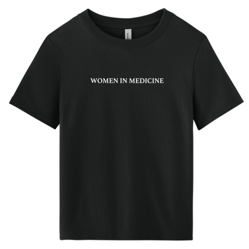 Embroidered BELLA + CANVAS Women's 6 oz Heavyweight Tee -- Vintage Black