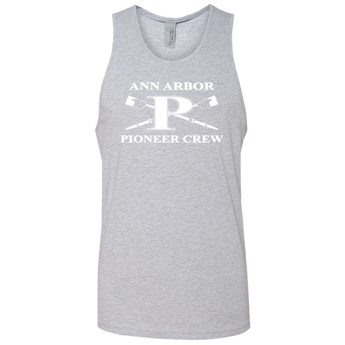 Mens/Unisex Next Level Apparel Premium Jersey Tank -- Heather Grey