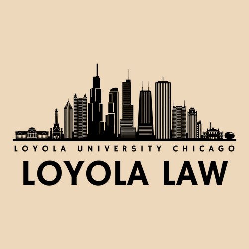 Chicago Skyline Tote -- Natural / Red