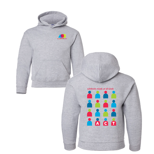 Gildan Heavy Blend Youth Hooded Sweatshirt -- Sport Grey