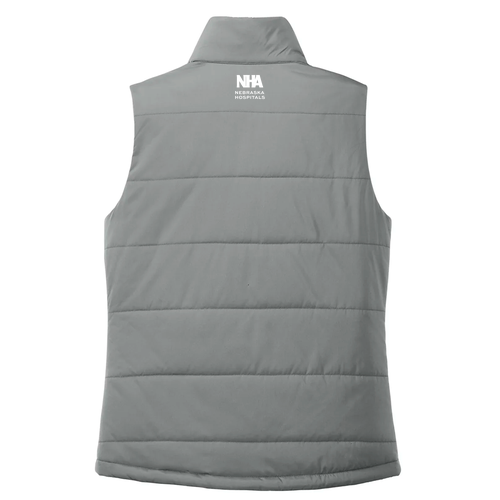 Port Authority Ladies Puffer Vest -- Shadow Grey