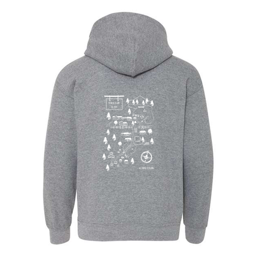 Gildan Heavy Blend Youth Hooded Sweatshirt -- Graphite Heather