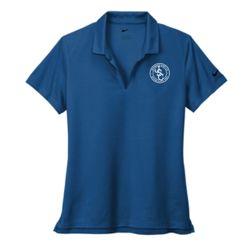 Nike Ladies Dri-Fit Micro Pique 2.0 Polo -- Gym Blue