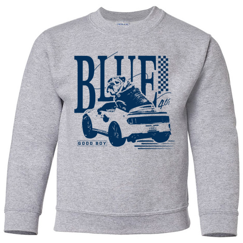 Youth -- Gildan Heavy Blend Youth Crew Neck Sweatshirt -- Sport Grey
