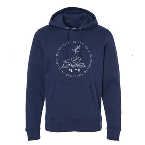 J America Unisex BTB Fleece Hooded Sweatshirt -- True Navy