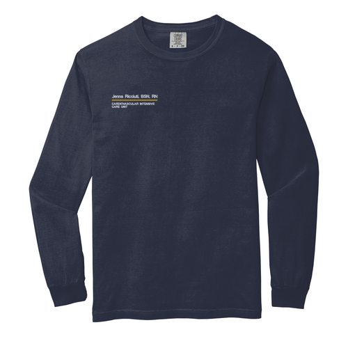 Comfort Colors Ringspun Long Sleeve Tee -- Navy
