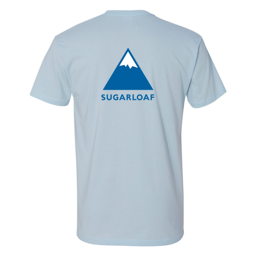 Sugarloaf Logo 2 Blue Ink -- Short Sleeve Light Blue