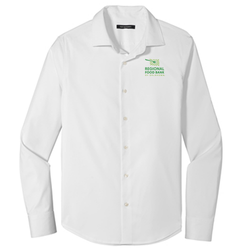 Port Authority City Stretch Shirt Embroidered-- White