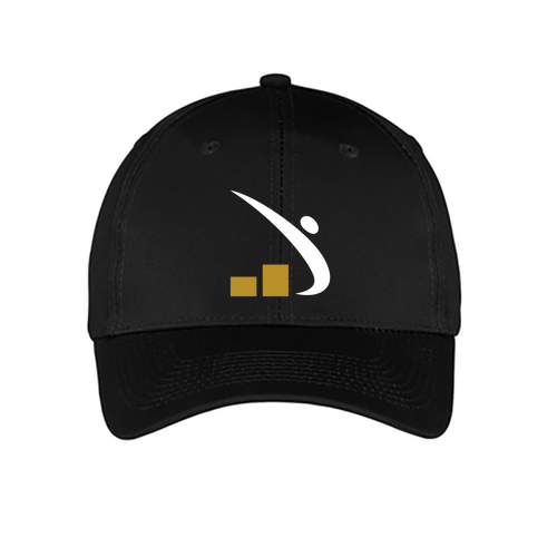 Port and Company 6-panel Twill Hat -- Black