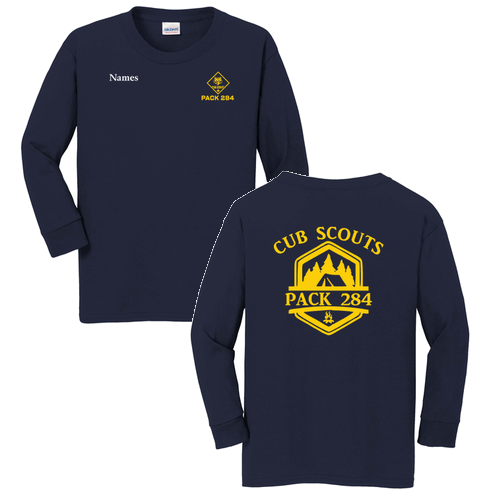 Gildan Youth Heavy Cotton Longsleeve -- Navy
