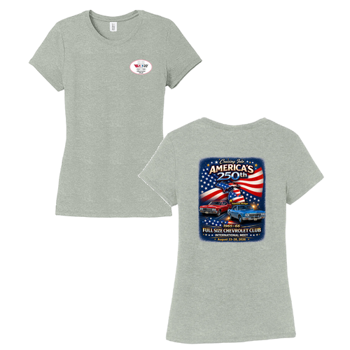 District Womens Perfect Tri Tee -- Heathered Grey