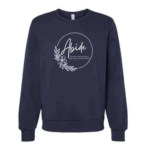 Bella+Canvas Sponge Fleece Classic Crewneck Sweatshirt -- Navy