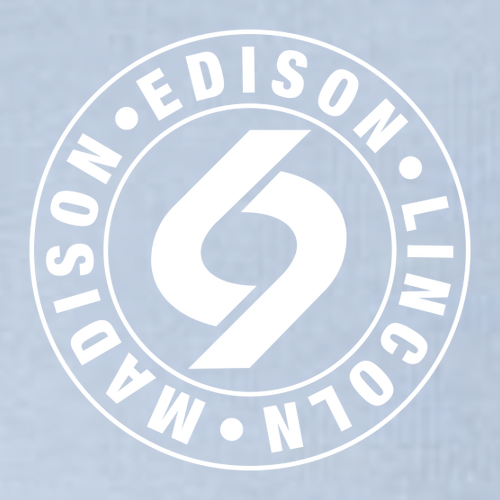 Independent Trading Lightweight Full-Zip Hooded Sweatshirt -- Misty Blue w. white logo