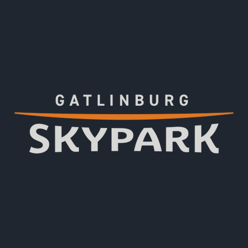 Gatlinburg Skypark Logo 1 Grey & Orange Ink -- Short Sleeve Midnight Navy
