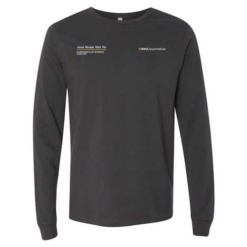 Bella Canvas Unisex Jersey Longsleeve Tee -- Dark Grey