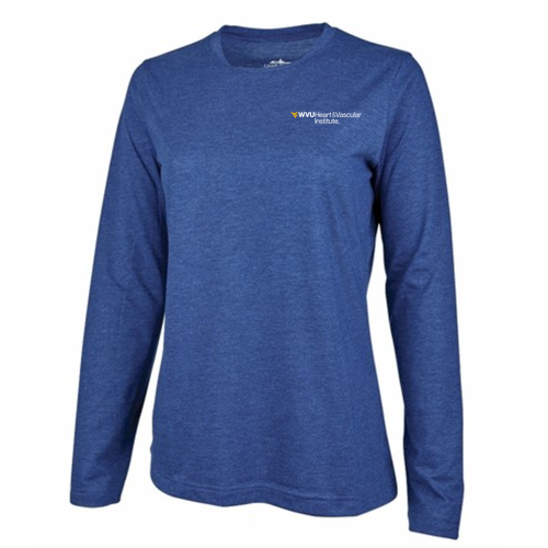 Charles River Women's Comfort-Core Long-Sleeve Crew -- Royal