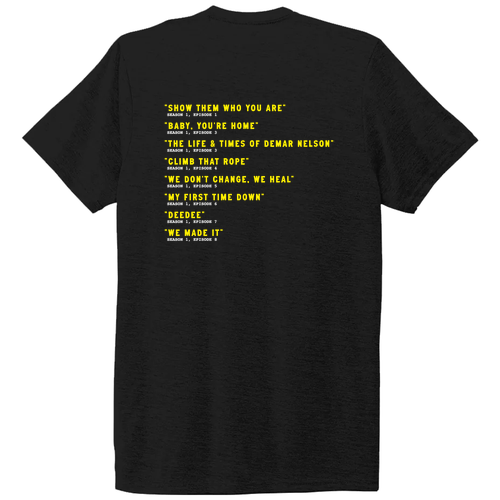 Allmade Unisex Tri-Blend Tee (Track List) -- Deep Black