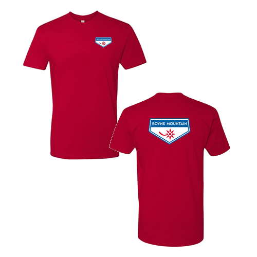 Boyne Mountain Logo 2 Full Color -- Short Sleeve Red