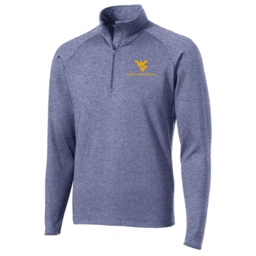 Embroidered Sport Tek Sport Wick Stretch Half Zip Pullover -- True Navy Heather