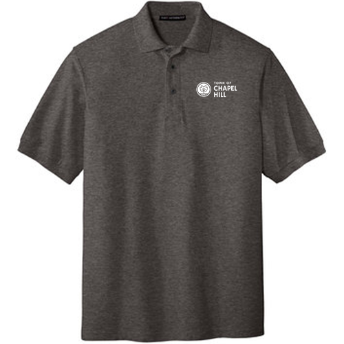 Port Authority Silk Touch Sport Shirt -- Charcoal Heather Grey