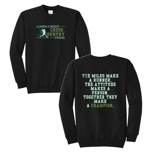 Port and Company Classic Crewneck Sweatshirt -- Jet Black