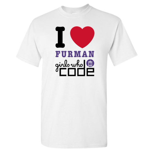 I Heart Furman Gildan White Tees