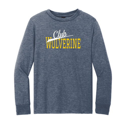 Youth District Soft Perfect Tri Long Sleeve Tee -- Navy Frost