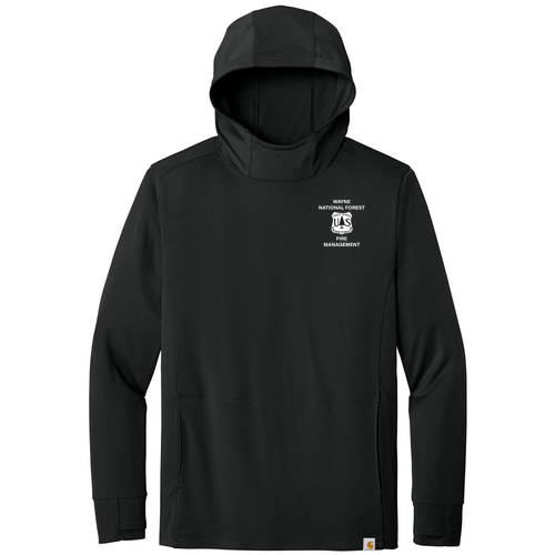 Carhartt Force® Sun Defender™ Long Sleeve Hooded T-Shirt -- Black