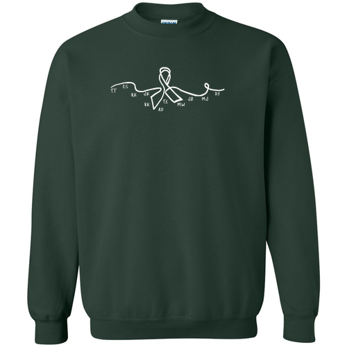 Gildan Heavy Blend Crew Neck Sweatshirt -- Forest Green