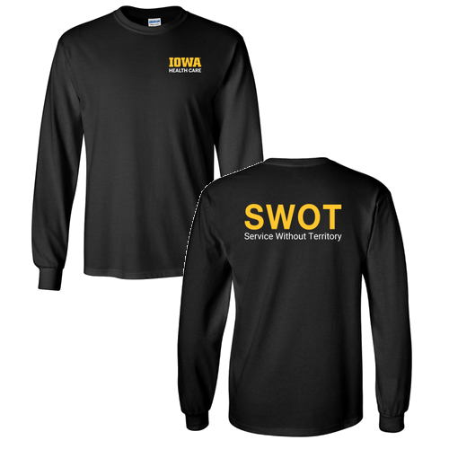 Gildan Ultra Cotton Longsleeve Basic T-Shirt -- Black